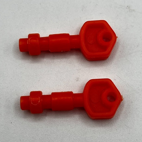 1986 RED GI Joe Action Force Havoc Tank Nose Guns Accessory Part Piece - Picture 1 of 5
